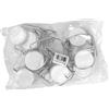 Home 1203600 Dama Confezione 10 Tappi Vetro, 5 lt, Bianco, unità