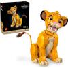 LEGO Disney Young Simba The Lion King Set da costruzione per adulti, statuetta Disney costruibile per esposizione, dai 18 anni in su, kit fai da te e artigianato per gli appassionati di film, regalo