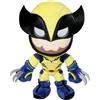 Simba - Peluche Lobezno - Design classico con tuta giallo e blu - Ottimo per i fan degli X-Men - Morbido, decorativo e da collezione - Da 0 mesi - Versione ufficiale Marvel (6315870457)