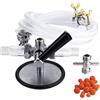 ich-zapfe Dispositivo di pulizia dei tubi della birra - set completo, con accessori per rubinetti a pistone e compensatori