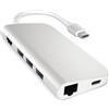 Satechi ST-TCMAS replicatore di porte e docking station per laptop USB 3.2 Gen 1 (3.1 Gen 1) Type-C Argento
