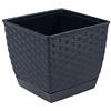 Prosperplast Square 6L Ratolla Pot., Dimensioni (mm) 220x220x189, colore antracite
