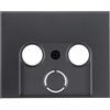 Berker - Coperchio P/presa TV-FM-SAT Antracite Series K1/K5 Ref. 6514030120