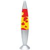 Global Gizmos 16 pollici argento alluminio lava lampada giallo liquido rosso cera retrò camera da letto umore luce