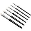 Zyluniy Drybrush Pennelli Miniature - 6 Dry Brush Set Pennelli Pittura di Miniature Modello,Capelli di Capra Naturali, Pennelli Modellismo per Acrilico, Acquarello, Warhammer 40k, Dettagli, Miniatura