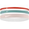 Nike Flex Classic Mixed Width 3PK Fascia per capelli da donna Picante Red/Cannon/White One Size