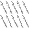KQDRAVINE 10 tasselli per carichi pesanti M8 x 80 mm, ancoraggi per bulloni M8, in acciaio inox A2 V2A, con rondelle e dadi, per macchine, ringhiere
