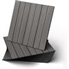 WADILE Pannelli Murali Autoadesivi Effetto Legno Spina di Pesce 30×30 cm - Pannelli Decorativi in PVC Fonoassorbenti per Pareti di Soggiorno e Camera da Letto, Confezione da 10