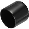 QUARKZMAN 20pz Tappi Terminali in Gomma 33mm ID in Vinile Nero | Coperchio Cappuccio Terminale Rotondo, Protezioni per Filettatura Vite