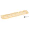 QUARKZMAN Griglia Aerazione, 1Pz 250 x 60mm - Griglia D'aria Alluminio Rete Lega Alluminio, Griglia di Ventilazione Rettangolare per Armadio Scarpe (Oro)