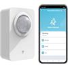 Zecamin Sensore di movimento intelligente, WiFi sensore di movimento infrarossi con staffa removibile, rilevatore di movimento con alimentazione batteria & USB, monitoraggio remoto app compatibile Alexa.1PCS