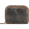 Berliner Bags Portamonete Braga Donna Piccolo in Vera Pelle con Cerniera | Marrone, Portafoglio Mini Compatto, per Banconote e Monete, Fodera in Cotone, Versatile, Tascabile, Elegante
