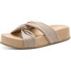Marco Tozzi Sandalo da Donna Plantare Feel Me Morbido Fodera Interna Morbida Moderno, Beige (Leo Dune), 38 EU