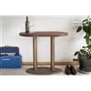 PIB Consolle ovale in legno marrone, stile scandinavo, 45x91x77 cm, eleganza art-déco