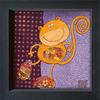International Graphics - Cartoline incorniciate - Sushila, Dahan - ''Coco''- 16 x 16 cm - Cornice disponibile in 4 colori - Colore del cornice: Nero - Serie LUNA