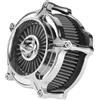 HEYOMOTOR Filtro Aria Pulitore per Harley Davidson Prese D'aria Sportster XL 883 1200 Modelli Grigio