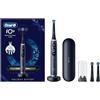 Oral-B iO Series 9 Spazzolino da denti elettrico, 2 testine di ricambio, 7 modalità di pulizia per la cura dei denti, analisi 3D, display a colori e custodia da viaggio, progettato da marrone, nero