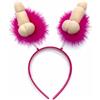 realGOOS Cerchietto con antenne pisello gadget sexy addio al nubilato festa per adulti