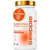 SEEPPLE ELIXIR VITALIS - Integratore Alimentare con Vitamina C, Vitamina D3, Vitamina K e Zinco per le Difese Immunitarie - 180 Capsule - Senza Glutine e Lattosio - Made in Italy