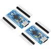 RUIZHI Pro Micro con 32u4 Chip Scheda Madre RUIZHI 2 pezzi Pro Micro 5V/16MHz Scheda Madre Schede di Sviluppo Aggiornatore usb autonomo Interfaccia di tipo C Compatibile con Arduino