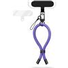 NALIA Laccio Telefono Corto & Cinghia Fotocamera - WRISTY (Cordino Polso Regolabile incl. 2 Patch & Asola Fine) - Marchio Tedesco, Colore:Viola Lavanda
