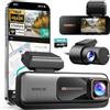 BOTSLAB STARVIS Dashcam per auto anteriore posteriore senza fili, telecamera WiFi con GPS, ADAS, controllo vocale, scheda da 64 GB, visione notturna, WDR, 2,45 IPS, monitoraggio parcheggio 24/7