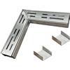 SXSJMY Raccordo Angolare Retto 90° per Grondaia 5 cm con 2 Connettori Inclusi