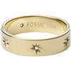 Fossil Anelli a fascia da donna in acciaio inossidabile