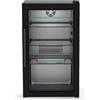Cozze® Elements Frigorifero da esterno 63 L - Vetrina bevande con porta in vetro temperato, luce LED, display digitale, 3 ripiani in vetro - Raffreddamento a compressore 3-10 °C, spina IP44