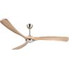 Ovlaim 183cm Grande ventilatore da soffitto a 3 pale ad elica in legno con luci e telecomando, motore DC reversibile e silenzioso per camera da letto, soggiorno, patio, agriturismo