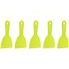 QUARKZMAN 5Pcs Spatola Stucco 4 Larghezza Spatola Plastica Flessibile Attrezzo Raschiatore Pittura Per Nastro Cartongesso Stuccatura Pittura Parete Graffiatura Giallo