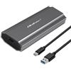 Qoltec Enclosure for drive M.2 SSD, SATA, NVMe, USB C