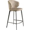 ANGEL CERDA SL Sgabello con rivestimento in tessuto marrone screziato 4241