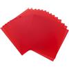 QUARKZMAN 14 Pezzi Fogli Di Plastica Colorati, Pellicola Trasparente Ambra Gel Di Correzione Colore Filtro Luce Impermeabile 2 X 2 Fogli Per DIY Artigianato, Illuminazione LED, Foto (Rosso)