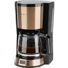 EMERIO CME-124994.2 - Macchina da caffè con timer e display, design in rame, 1,5 l, per un massimo di 12 tazze di caffè fresco, filtro permanente rimovibile, funzione antigoccia, 1000 W