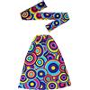 W WIDMANN MILANO Party Fashion - Set hippie anni '60/'70, fascia per capelli e manicotti, accessori Flower Power per feste a tema, carnevale