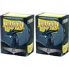 Dragon Shield Arcane Tinmen ART11024 Sleeves: Dragon Shield Matte Jet (100) Standard Size 100pk-Jet, Black (Confezione da 2)