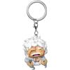 Funko Pop! Keychain: One Piece - Monkey D. Luffy Gear 5- Mini Figura in Vinile da Collezione Novità Portachiavi - Riempitivi per Calze - Idea Regalo - Merchandising Ufficiale - Anime Fans