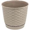 Prosperplast Vaso da fiori 2L Ratolla 165x165x142 mm, Mocca