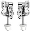 CORNAT TEC364993 - Cerniera per sedile WC con supporto, colore: Trasparente