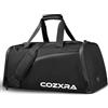 Cozxra Borsone per Uomo, 40L Borsone Palestra Uomo con Porta Scarpe e Tasca, Impermeabile Borsone Sportivo Uomo per la Palestra, il Campeggio, i Viaggi di Lavoro e i Viaggi