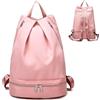 DEARBAG Sacca Sportiva Impermeabile, Zaino Impermeabile Sport, con Scomparto Scarpe, Borsone da Viaggio Sportivo Borsa da Palestra Grande per Donna, per Donna E Uomo, per Sport Viaggio Fitness Nuoto (Rosa)