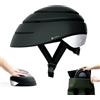 CLOSCA. Casco pieghevole per bicicletta e monopattino elettrico. Leggero, compatto e omologato. Design urbano unisex per uomo e donna. Casco bici adulto per ciclismo e uso in città.(Silver/Nero, M)