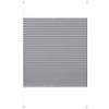 Deco Company, Tenda Plissettata fissabile, Opaca, Tutte Le Parti di Montaggio Incluse, EASYFIX plissè Rinforzato con Due Supporti di Controllo, Grigio, 75 x 130 cm (LxH)