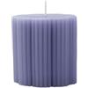Villeroy & Boch - Fleur Gifts candela, dimensioni: ca. 7,5 × 7,5 cm, blu, candela decorativa con motivo floreale, cera dai colori intensi (paraffina)