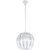 RL LIVE YOUR LIGHT Reality Leuchten R30473001 Pumkin E27, 40 W, Trasparente-Bianco, Durchmesser 30 Cm