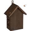 Relaxdays Casetta per Coccinelle, Legno d'Abete, da Appendere e Poggiare, Giardino e Balcone HLP: 22x17x10 cm, Marrone