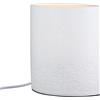 GILDE Lampada da tavolo per cani - porcellana - bianco - ovale - altezza 20 cm x larghezza 17 cm - motivo cane - senza lampadina