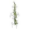 Relaxdays Supporto per rampicanti in Metallo, autoportante, HxLxP: 116x45x45 cm, Nero