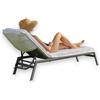 BOCA BT TERRY Boca Terry - Telo di copertura per chaise longue in spugna di cotone, telo mare con angoli, colore: bianco